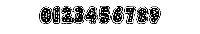 Wavy Polka Dot Bubble B Regular Font OTHER CHARS