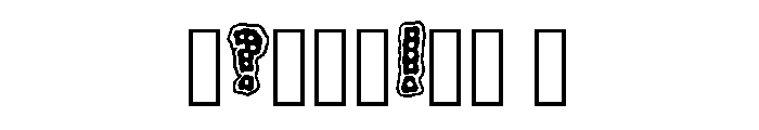 Wavy Polka Dot Bubble B Regular Font OTHER CHARS