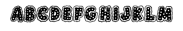 Wavy Polka Dot Bubble B Regular FONT