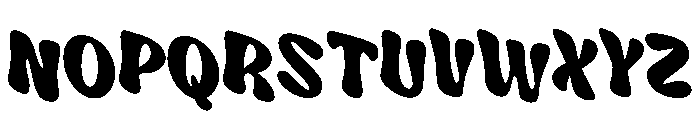 Wavy Stacker Flag Font UPPERCASE