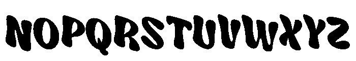 Wavy Stacker Flag Font LOWERCASE
