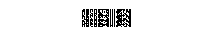 Wavy Stacker Four FONT