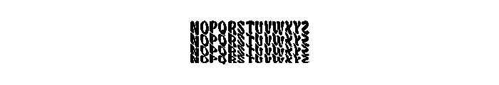 Wavy Stacker Four Font LOWERCASE