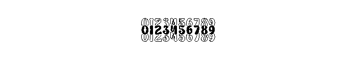 Wavy Stacker Outline Two Font OTHER CHARS