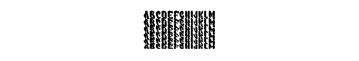 Wavy Stacker Six Font UPPERCASE