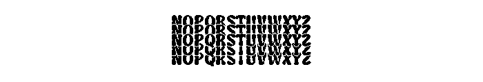 Wavy Stacker Soft One Font UPPERCASE