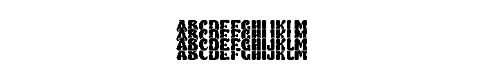 Wavy Stacker Soft Three Font UPPERCASE