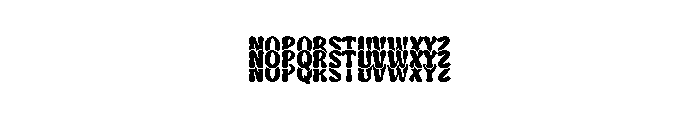 Wavy Stacker Soft Two Font LOWERCASE