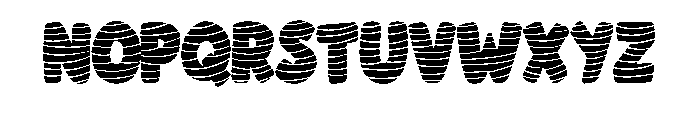 Wavy Stripe Doodle By S Regular Font LOWERCASE