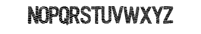 Wavy Zebra By Squeeb Cr Regular Font UPPERCASE