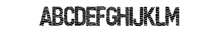 Wavy Zebra By Squeeb Cr Regular FONT