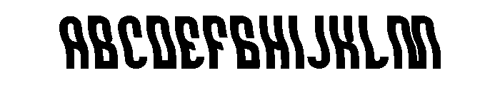 Wavytion Font UPPERCASE