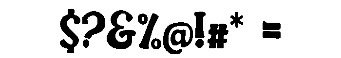 watches Font OTHER CHARS