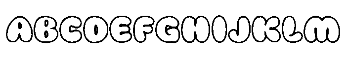waterballoon Font UPPERCASE