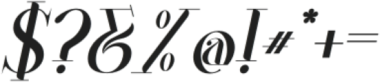 WAFERO Italic otf (400) Font OTHER CHARS
