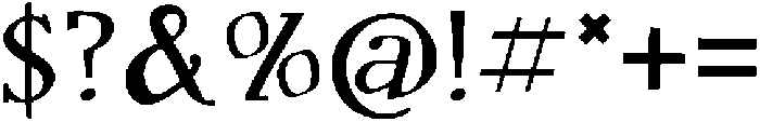 WAGNER 1941 Regular otf (400) Font OTHER CHARS