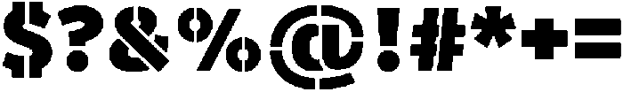WARFIELD Black otf (900) Font OTHER CHARS