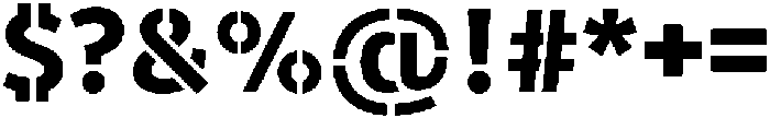 WARFIELD Bold otf (700) Font OTHER CHARS