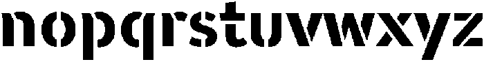 WARFIELD Bold otf (700) Font LOWERCASE