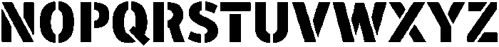 WARFIELD Extra Bold otf (700) Font UPPERCASE