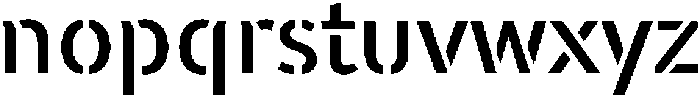 WARFIELD Medium otf (500) Font LOWERCASE