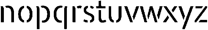 WARFIELD Regular otf (400) Font LOWERCASE