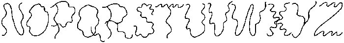 WAVY GAL Regular otf (400) Font UPPERCASE