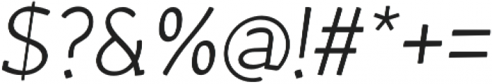 Wacca Light Italic otf (300) Font OTHER CHARS
