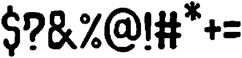 Wacko Rough otf (400) Font OTHER CHARS