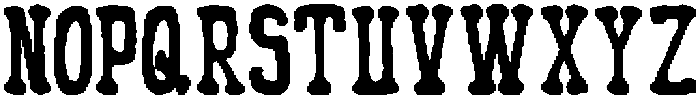 Wacko Rough otf (400) Font UPPERCASE