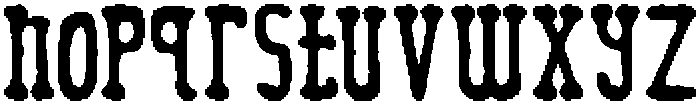 Wacko Rough otf (400) Font LOWERCASE