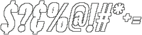 Wadeline Pixel Outline otf (400) Font OTHER CHARS