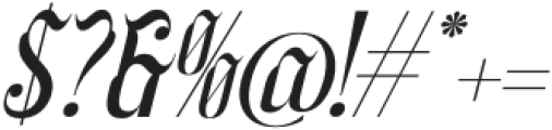 Wadepak Italic Italic otf (400) Font OTHER CHARS