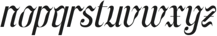 Wadepak Italic Italic otf (400) Font LOWERCASE