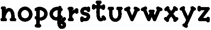Waffle Regular otf (400) Font LOWERCASE