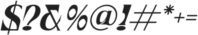 Waflerd Italic otf (400) Font OTHER CHARS