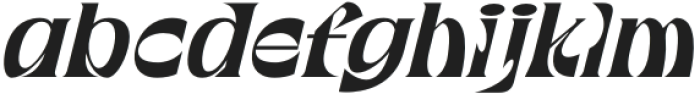 Waflerd Italic otf (400) Font LOWERCASE