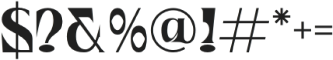 Waflerd otf (400) Font OTHER CHARS