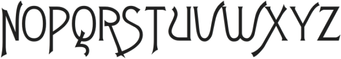 Wagamu Regular otf (400) Font UPPERCASE