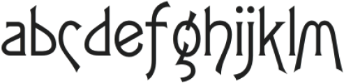 Wagamu Regular otf (400) Font LOWERCASE