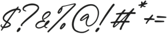 Wagenatta Italic otf (400) Font OTHER CHARS