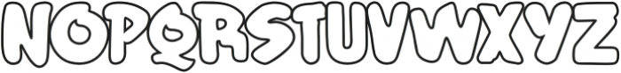 Wailers-Outline otf (400) Font LOWERCASE