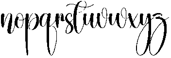 Waiters Regular otf (400) Font LOWERCASE