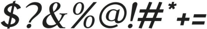 Wakeba Italic otf (400) Font OTHER CHARS