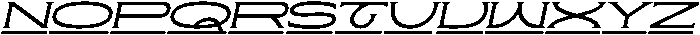 Wakorin Expanded Italic otf (400) Font LOWERCASE