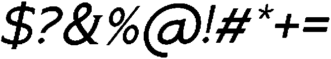 Wakorin Italic otf (400) Font OTHER CHARS