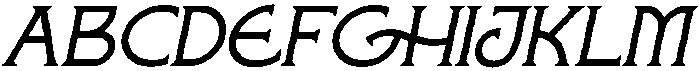 Wakorin Italic otf (400) Font UPPERCASE