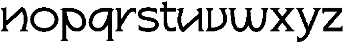 Wakorin Regular otf (400) Font LOWERCASE