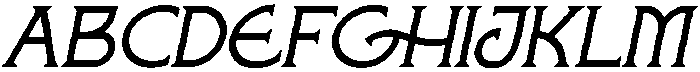 Wakorin Ultra Condensed Italic otf (900) Font UPPERCASE