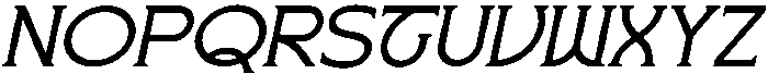 Wakorin Ultra Condensed Italic otf (900) Font UPPERCASE